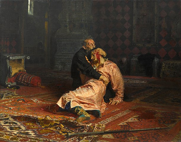 tabloul ivan cel groaznic ucide fiul