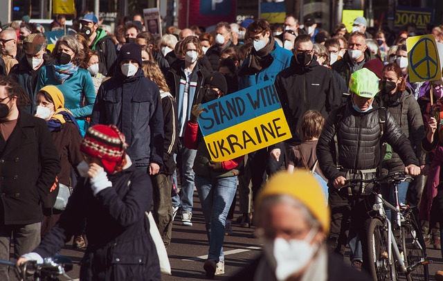 demonstrații pentru războiul din ucraina